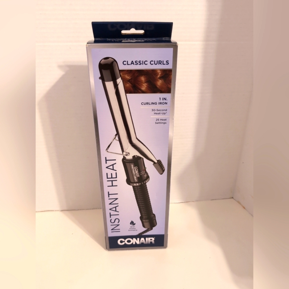 Conair Instant Heat Curling Iron 1" Soft Curls 25 Heat Settings CD87GNR NIB.